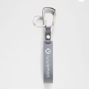 lululemon athletica Blue Gray Silver Keychain